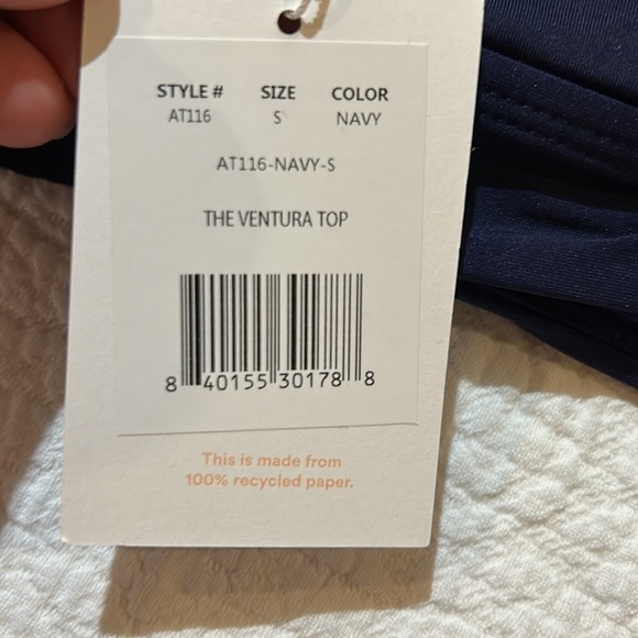 Andie Ventura Swim Top. NWT. Small - Picture 6 of 8